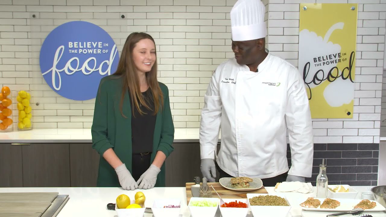 Teaching Kitchen - Citrus Lentil Grilled Salmon Salad