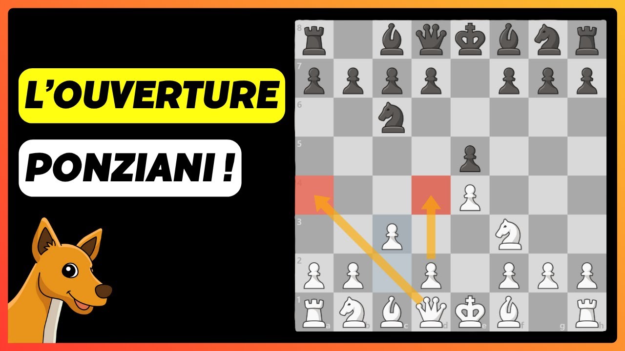 L&rsquo;OUVERTURE PONZIANI aux &Eacute;checs : Une Arme SECR&Egrave;TE et OUBLI&Eacute;E des Blancs ! ♟️