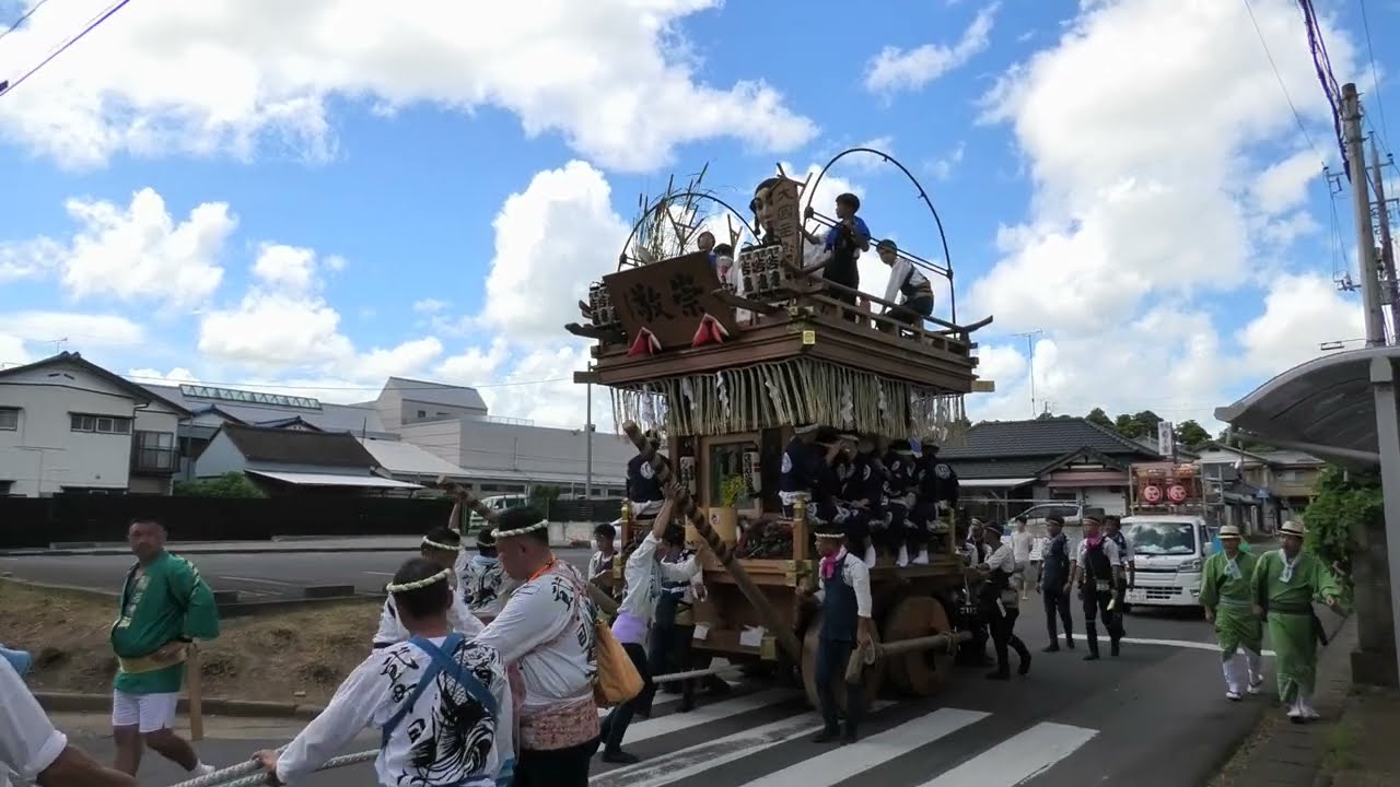 貮丁目　曳き廻し（潮来祇園祭禮楽日）