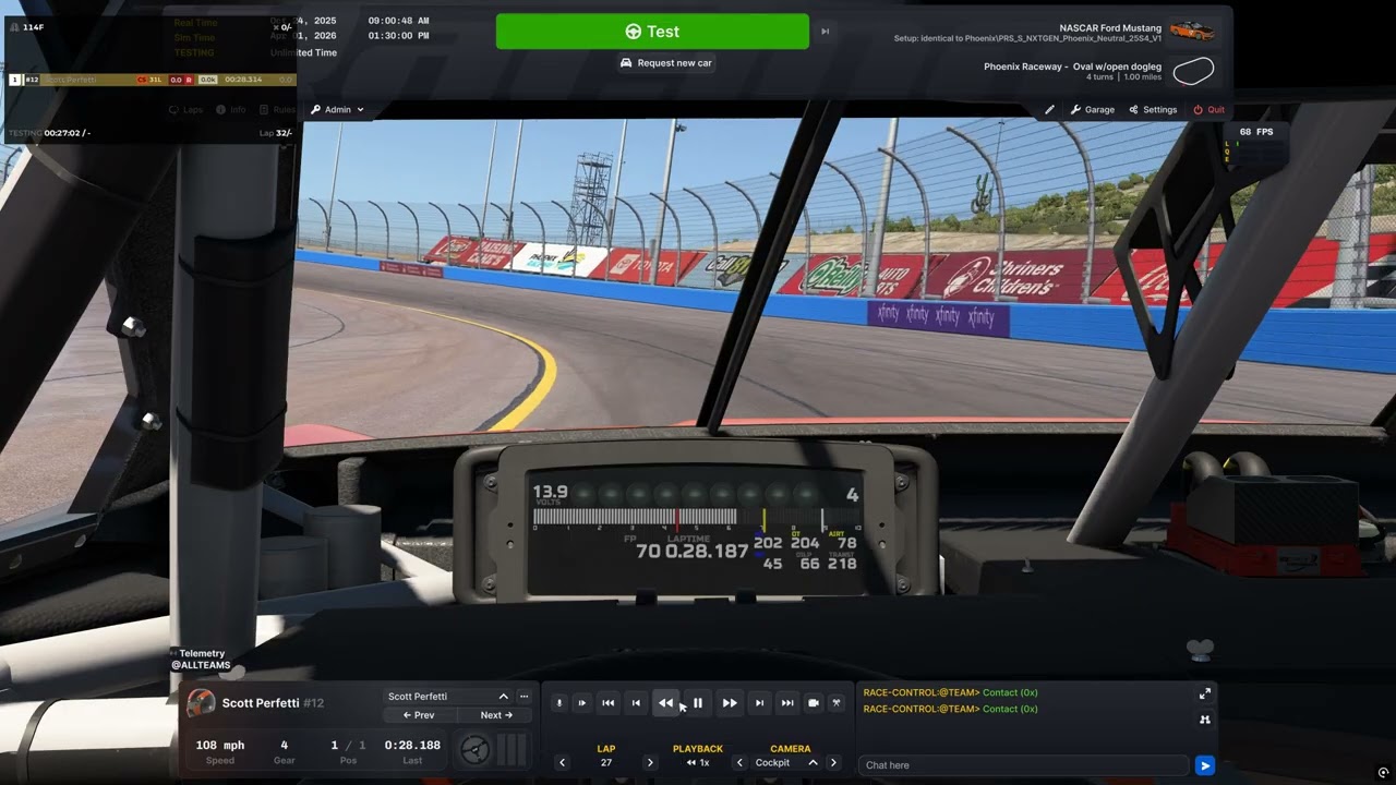 iRacing: Scott Perfetti (NextGen @ Phoenix)