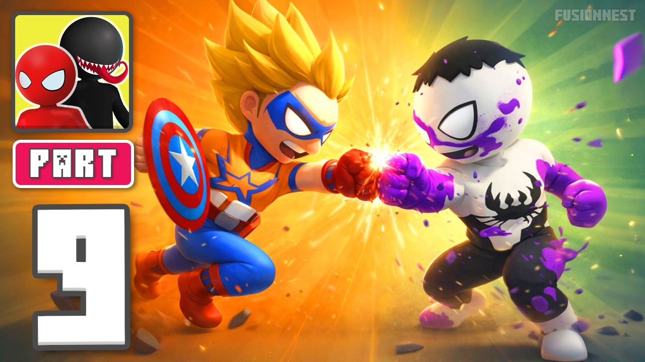 Stick Hero: Comic Superhero - Gameplay Walkthrough Part 9 - Stretch Into Hero Action (iOS, Android)