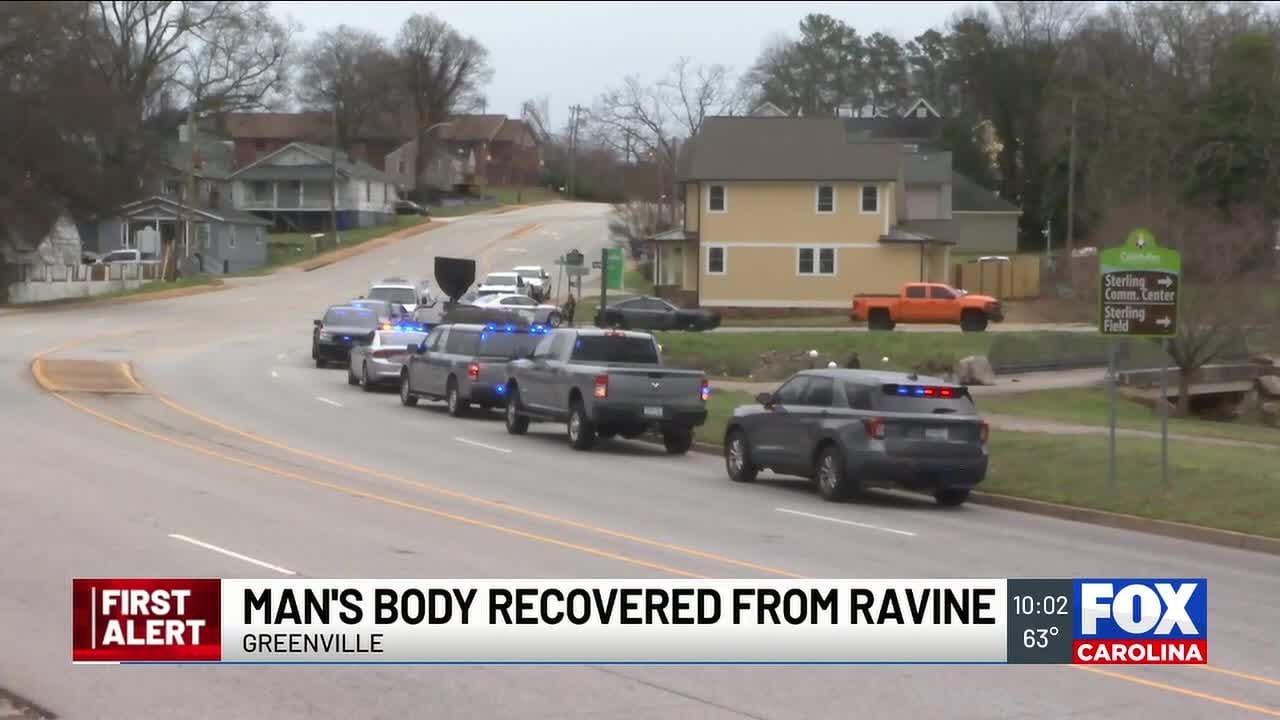 Officials: Man's body recovered from ravine, death considered suspicious