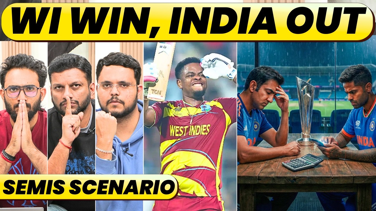 WEST INDIES' WIN WILL END INDIA'S T20 WORLD CUP, SCENARIO & NRR EXPLAINED. WIN BY THIS MARGIN