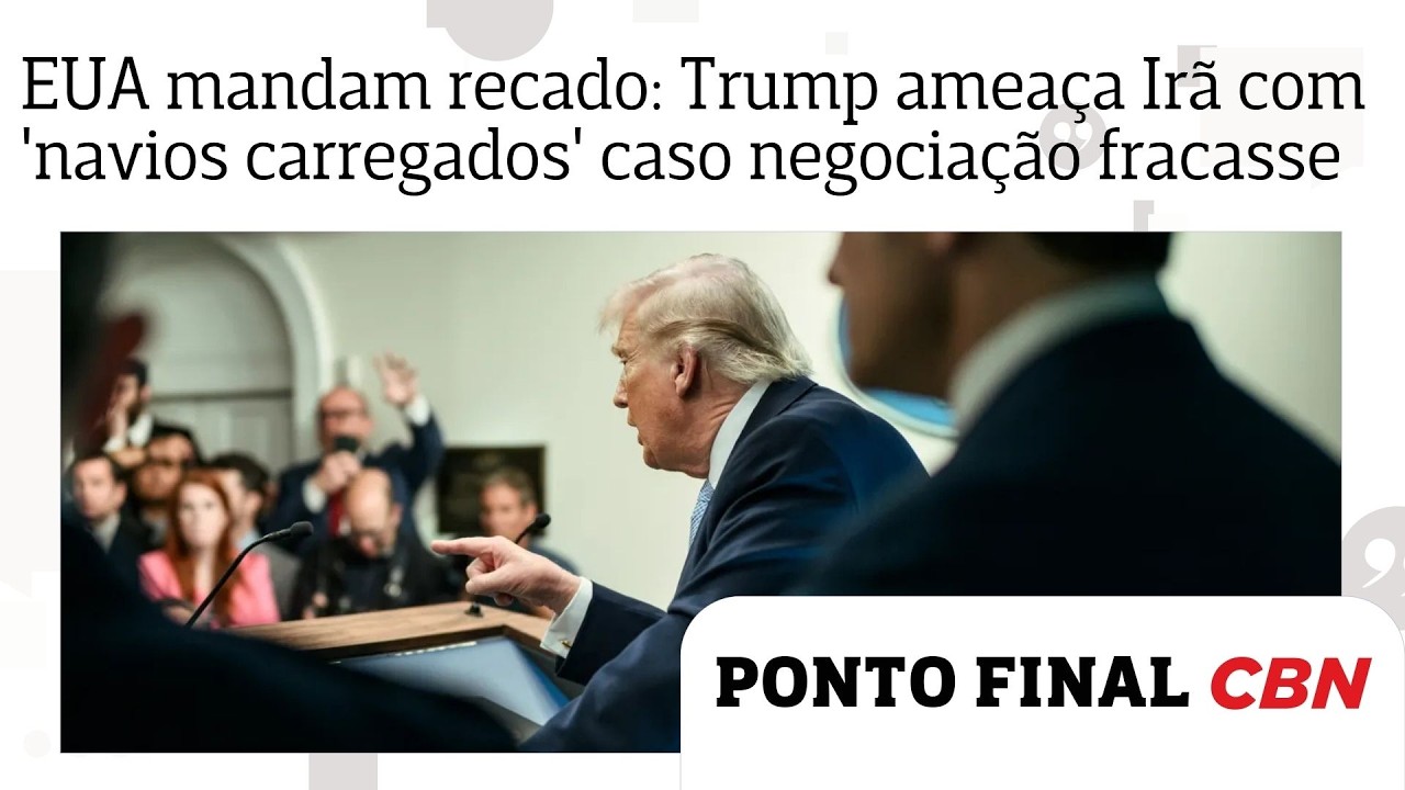 Trump amea&ccedil;a Ir&atilde; com 'navios carregados de muni&ccedil;&otilde;es' caso negocia&ccedil;&otilde;es fracassem