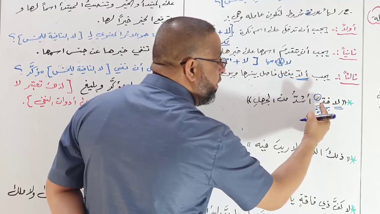 اسلوب النفي ٢٠ ( لا النافية و أنواعها )