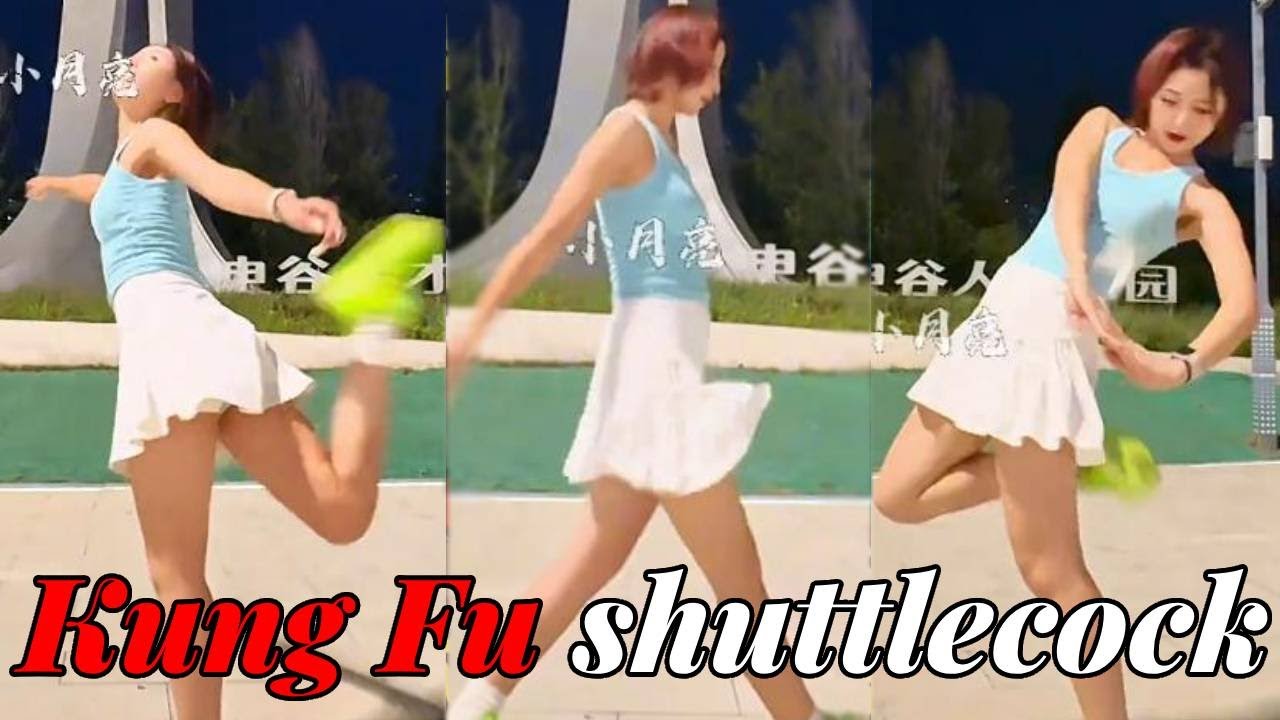 Using Chinese Kung Fu to Kick Chinese Shuttlecock - National Fitness Kick Shuttlecock