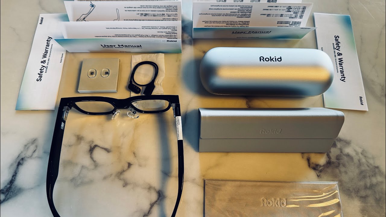 #1灵伴AI智能眼镜和充电盒开箱Rokid AI Smart Glasses and Charging Unboxing 