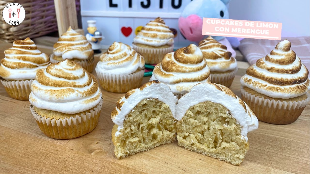 Cupcakes de limón con merengue | Receta #258 | GENTE DE FOOD
