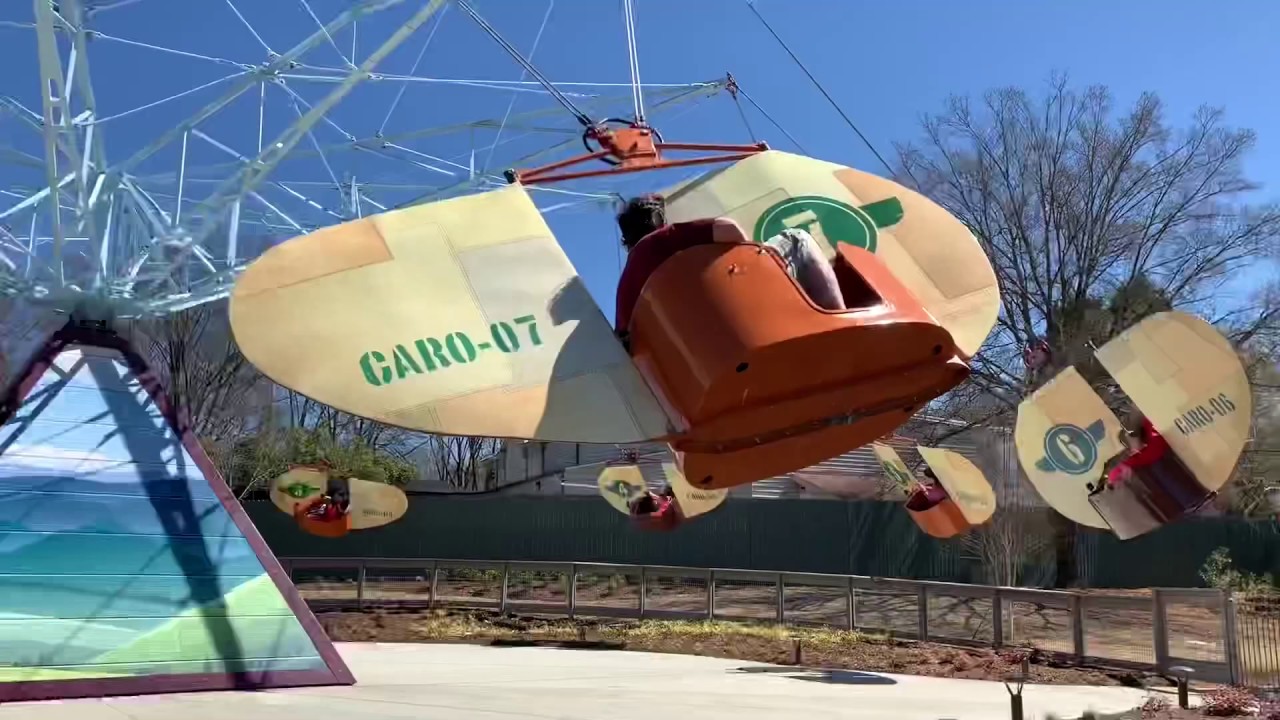 Carowinds Mountain Gliders off-ride POV - NEW For 2019