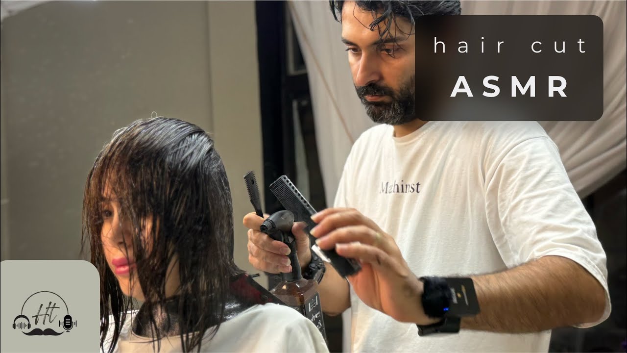 ASMR | ASMR Sleep ✨ Relaxing Female Haircut Roleplay with Scissor & Blade for Deep Sleep