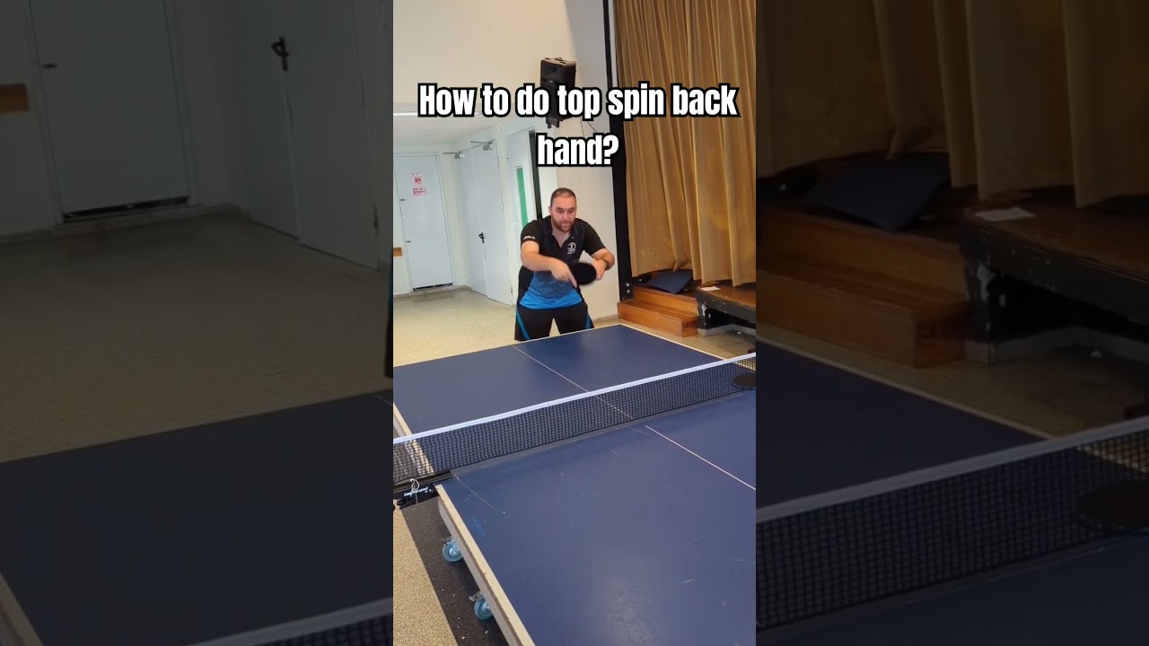 How to do Top spin Backhand in Ping Pong?🏓👍