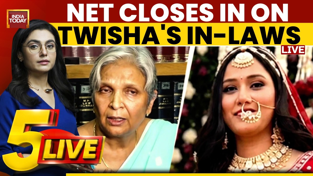 LIVE: Twisha Sharma's Husband Set To To Surrender | Justice For Twisha At Last? | 5ive LIVE