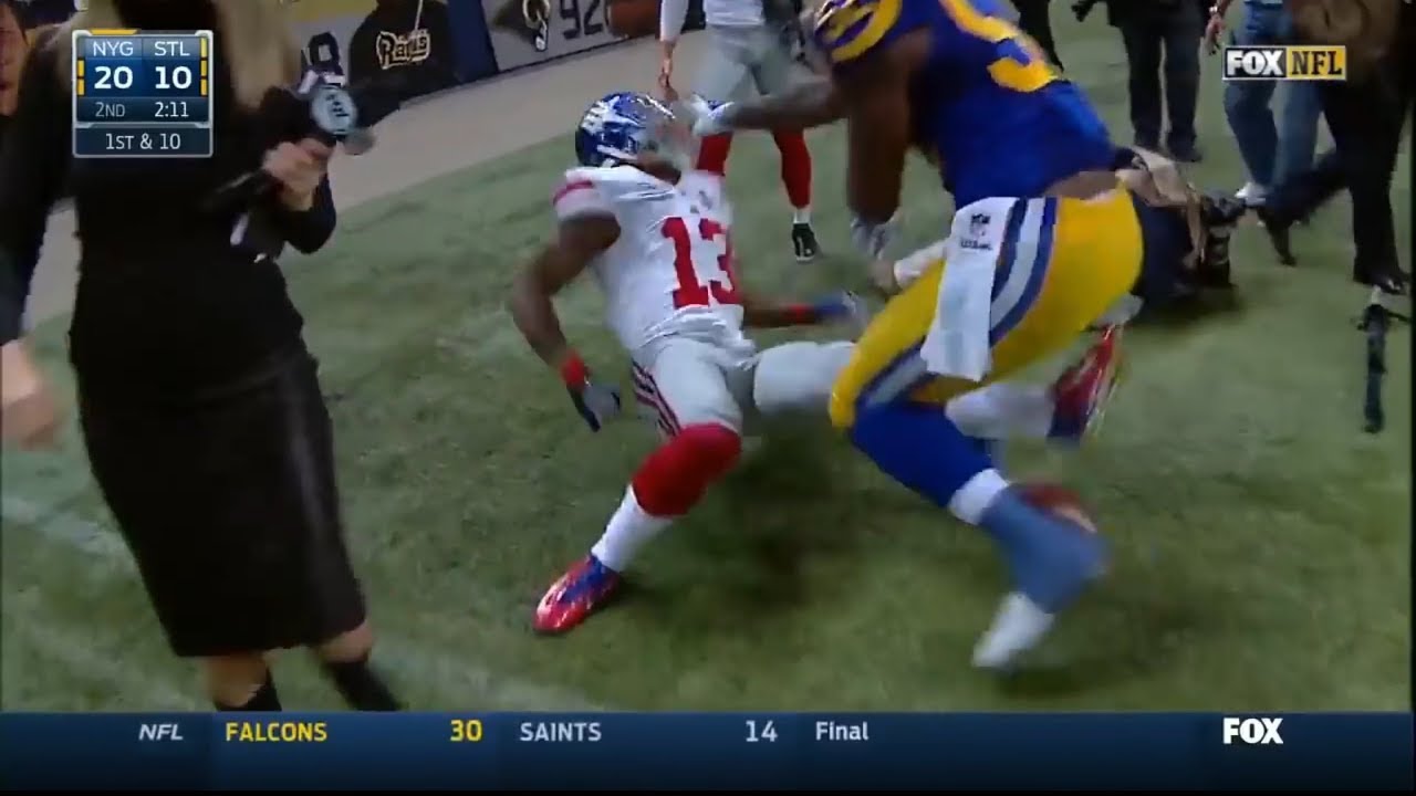 Odell Beckham Jr & Alec Ogletree 2014 wk 16 Highlights - CRAZY TRASHTALK