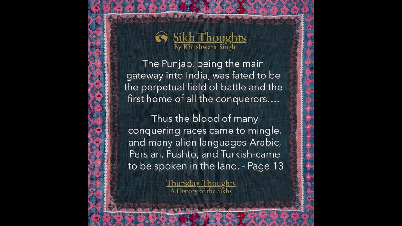 Sikh Thoughts: 3 - Linguistic & Ethnic Historical Composition of Panjab