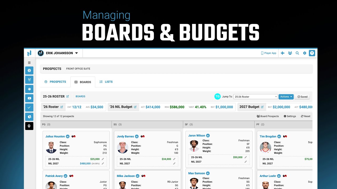 Boards & Budgets - Front Office Suite