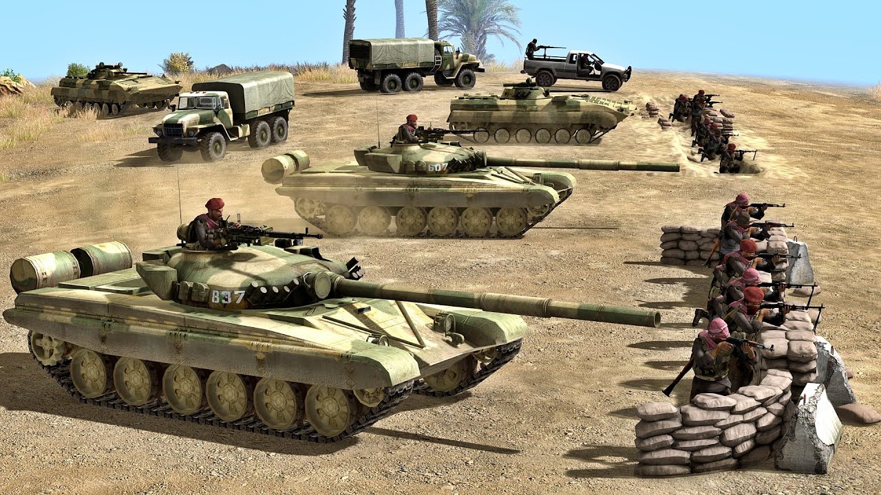 MODERN DESERT LINE DEFENSE BATTLE | Call To Arms: Gates of Hell