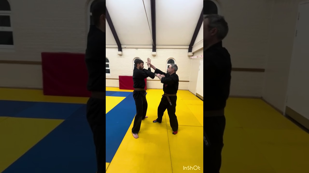 Junior Orange belt defences done slow for instructional purposes 