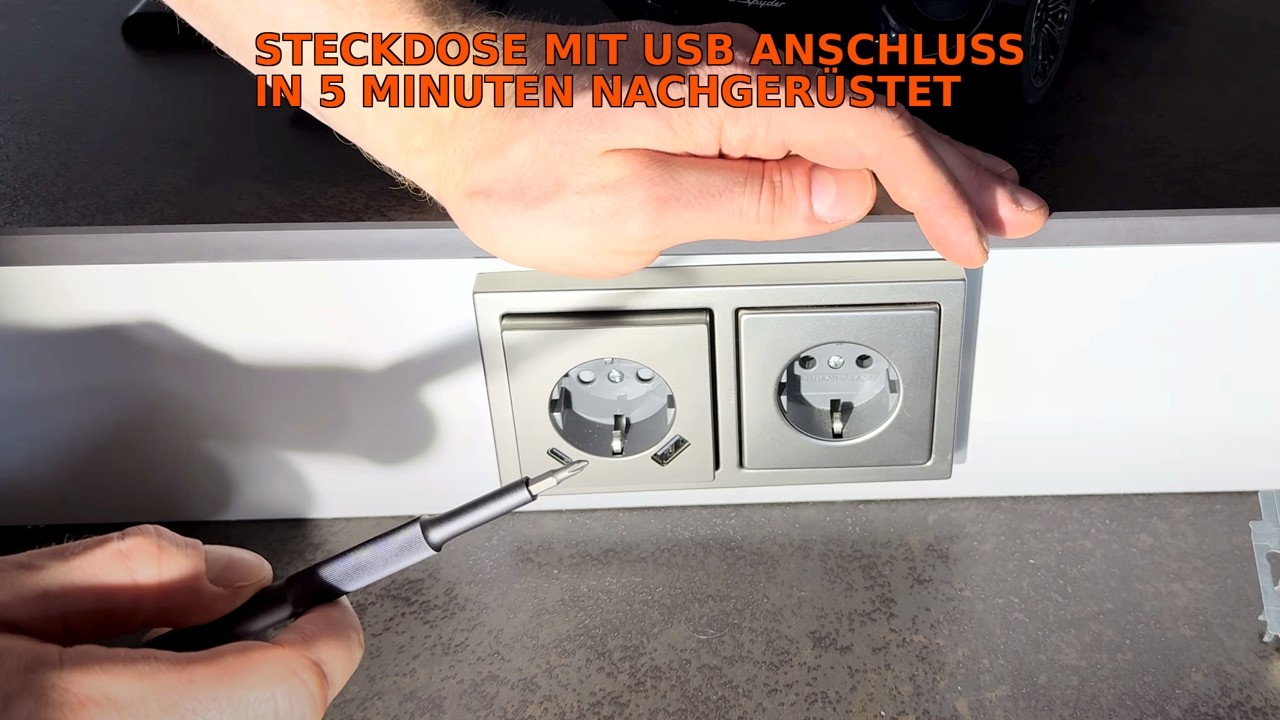 Busch-Jaeger Steckdose mit USB-C nachr&uuml;sten: In 5 Minuten selbst tauschen!