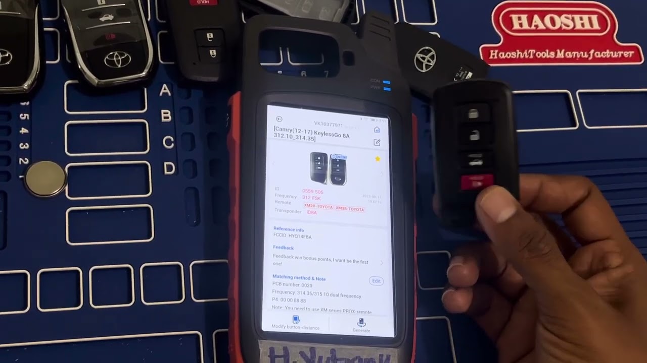 KeyTool Max Pro funcion especial para generar control Toyota Corolla 2016 y explicación programacion