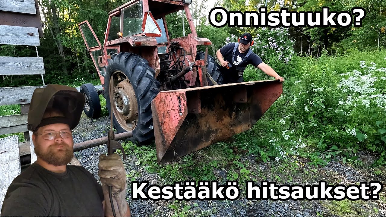 Takakauhan testausta ja vetovarsien hitsausta