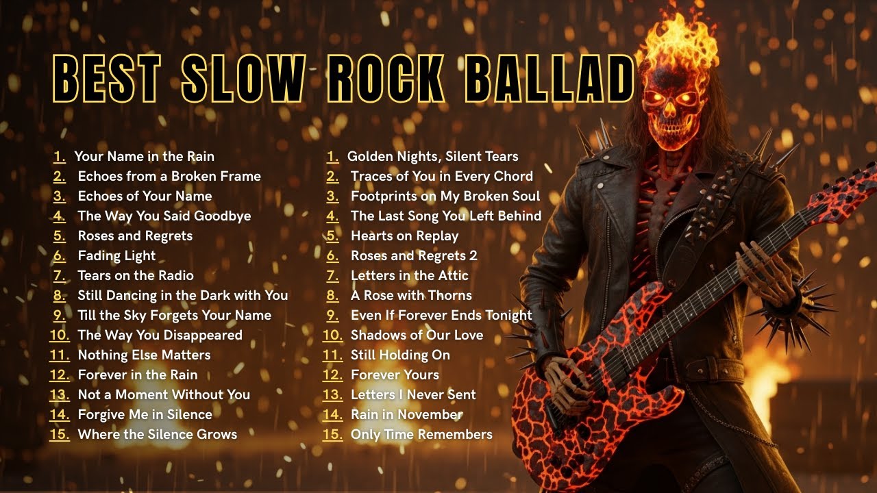 Best Ever Slow Rock Ballads | Classic Love and Heartbreak Songs from the Golden Era