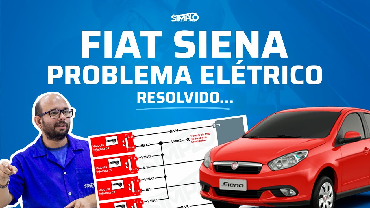 Aprenda Como Usar o Esquema El&eacute;trico Simplo Para Diagnosticar Problemas - Fiat Siena