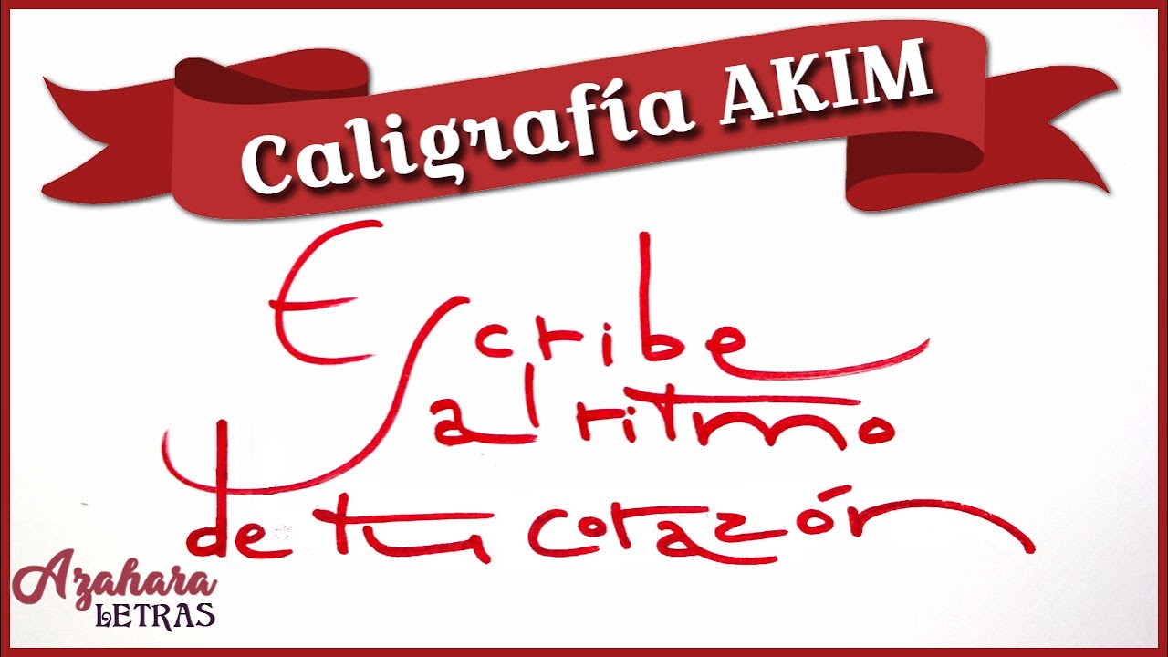 💓 Caligrafía AKIM: Escribe al RITMO de tu CORAZÓN ﮩ٨ـﮩﮩ٨ـ🖤ﮩ٨ـﮩﮩ٨ـ