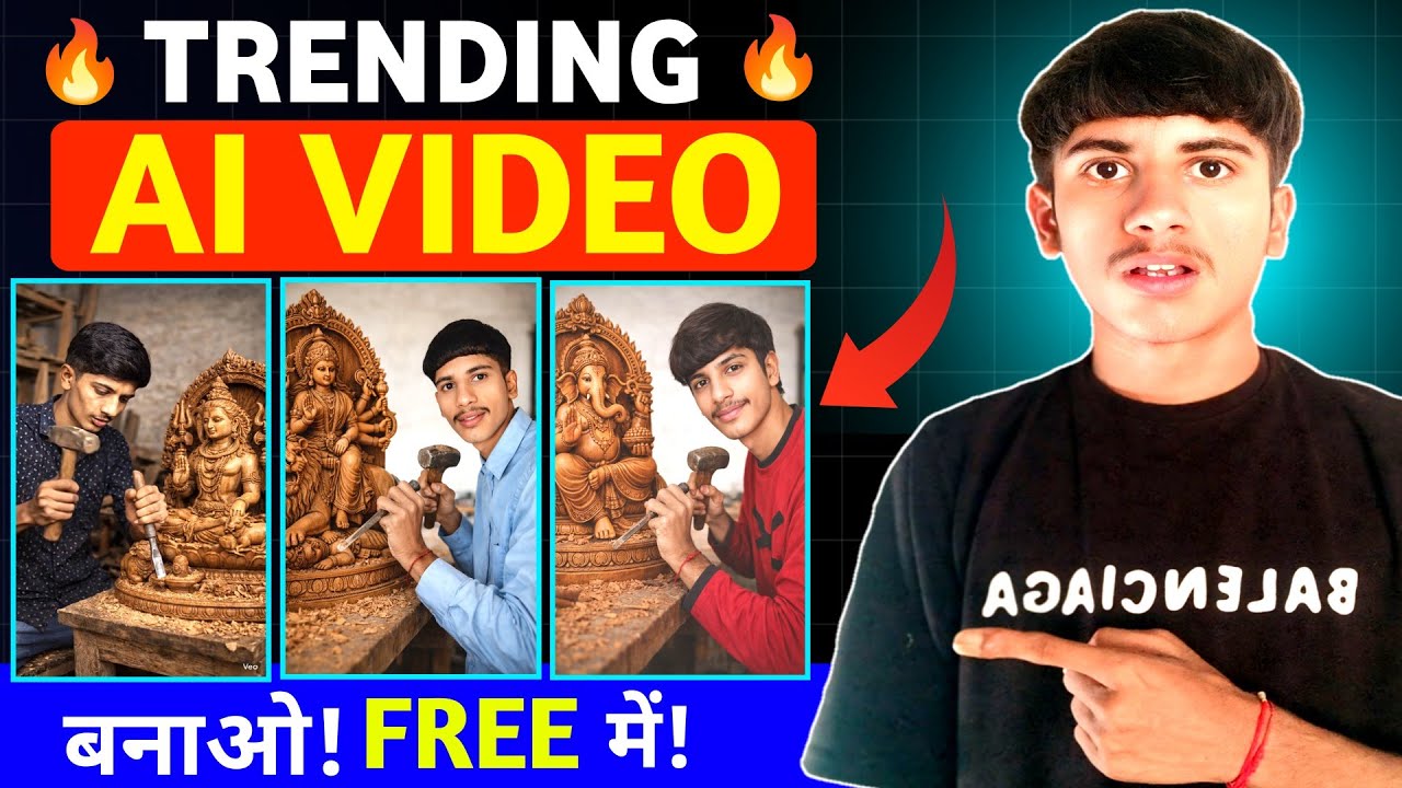 Ai Wooden Statue Making Video Kaise Banaye 🔥 How To Create Ai Wooden Statue Making Video 