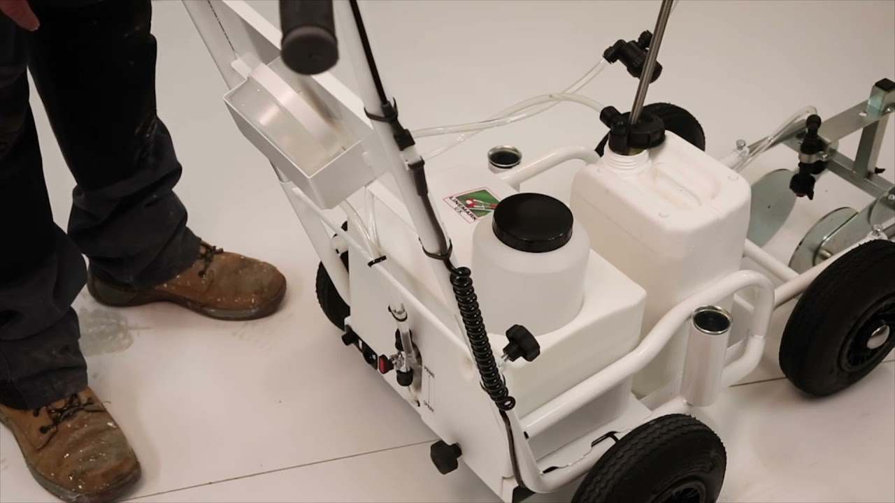 How to prime and spray with a 2 probe iGO Rigby Taylor Line Marker