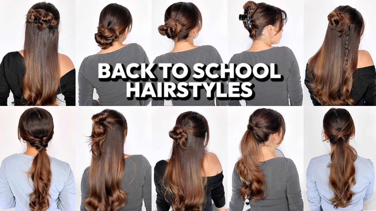 13 EASY BACK TO SCHOOL HAIRSTYLES | Heatless Hairstyles For Long Hair