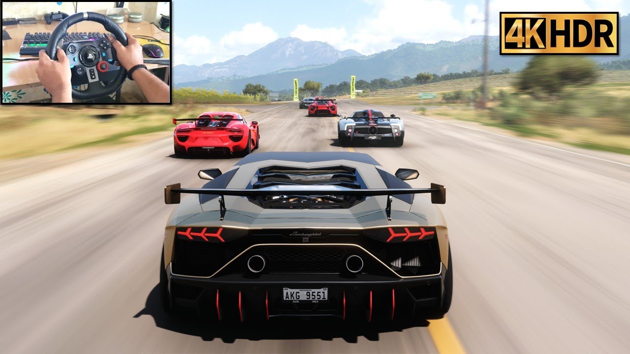 Lamborghini Aventador Ultimae vs HYPERCARS! 🚀 Forza Horizon 5 (Logitech G29)