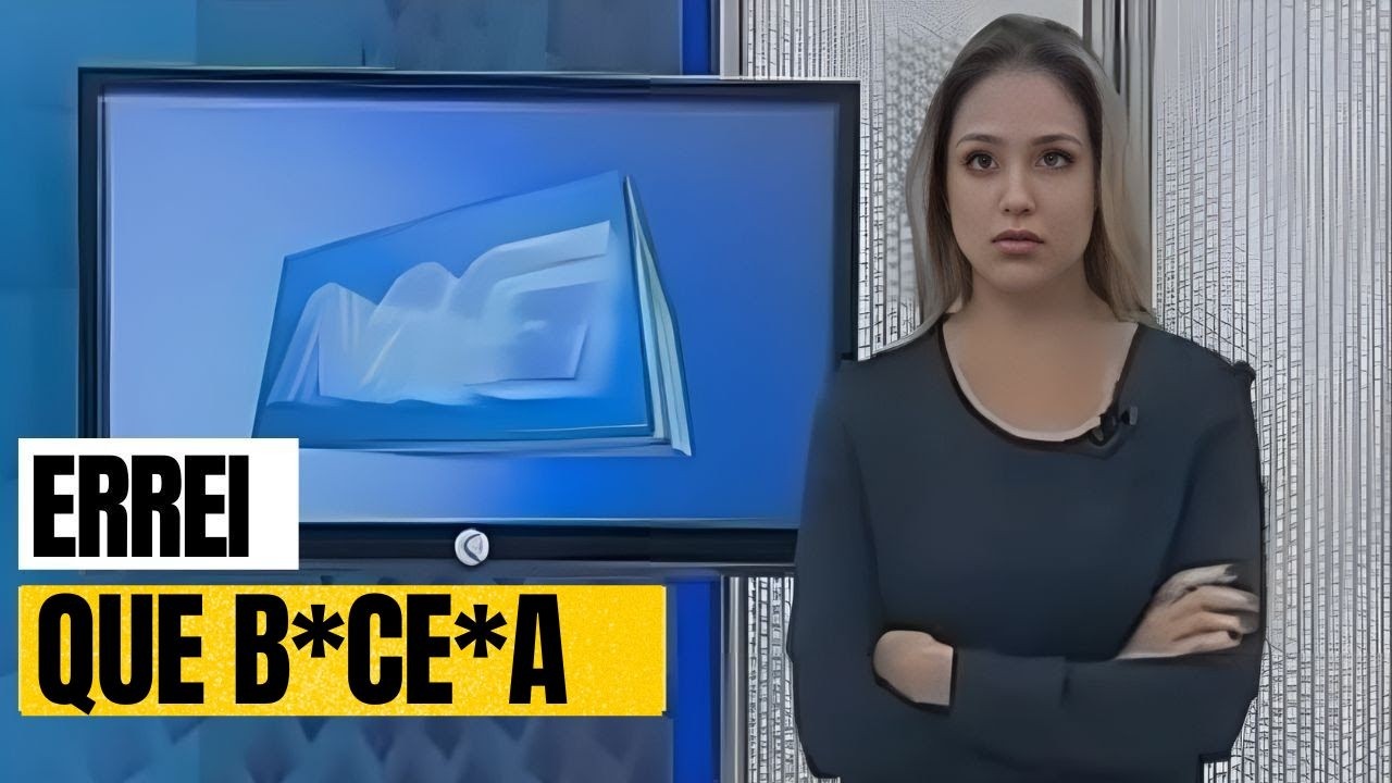 JORNALISTA EXAGERA E FALA PALAVRÃO AO VIVO