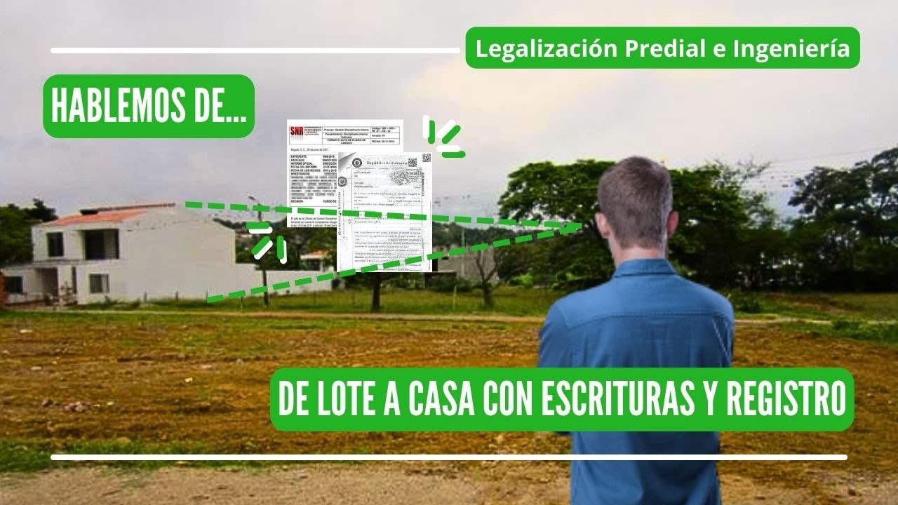 HABLEMOS DE.......DE LOTE A CASA CON ESCRITURAS Y REGISTRO