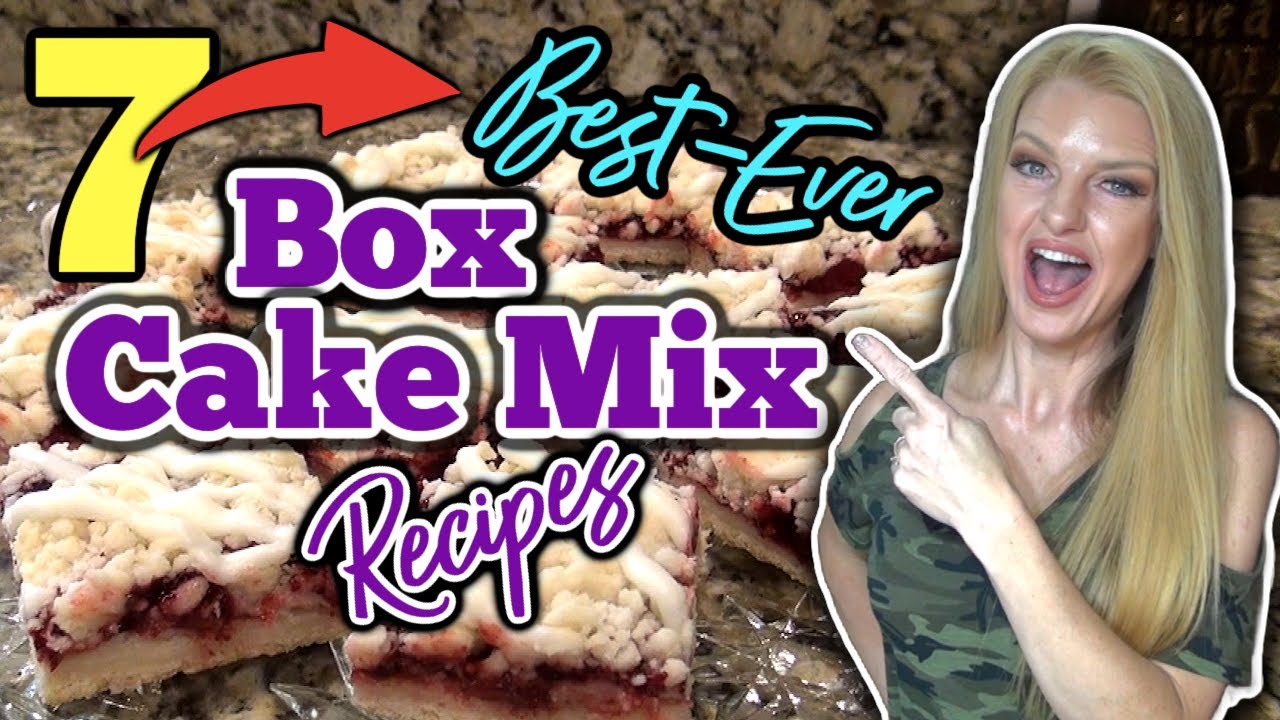 7 Best⭐&nbsp;BOX&nbsp;CAKE&nbsp;MIX&nbsp;RECIPES&nbsp;we Love the Most! | Boxed CAKE&nbsp;MIX&nbsp;HACKS anyone can Make!