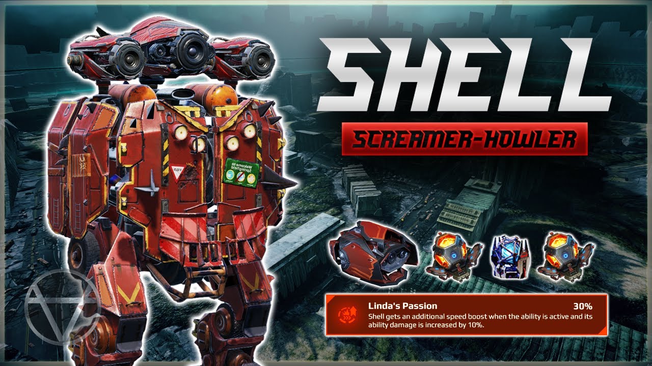 [WR] 🔥 SHELL In RED w/ Screamer Howler & WAVE &ndash; Mk3 Gameplay | War Robots