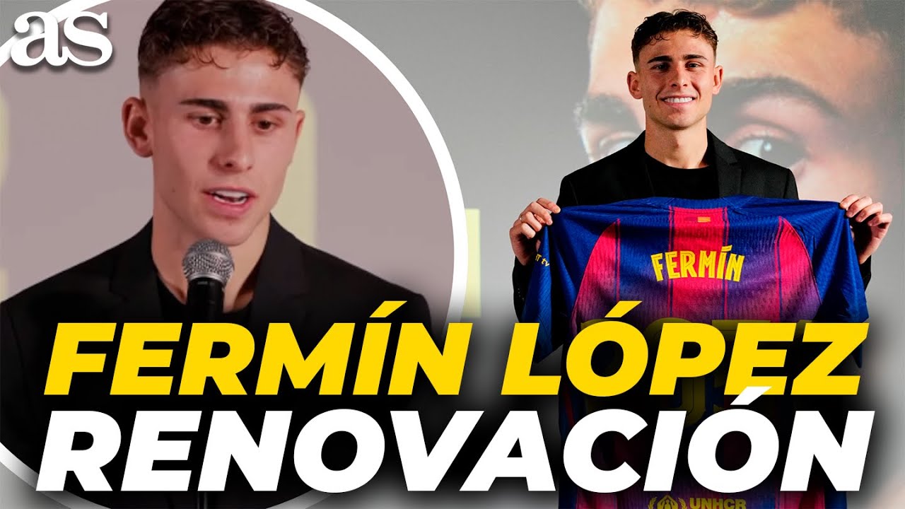 FERMÍN LÓPEZ, RUEDA DE PRENSA COMPLETA de RENOVACIÓN con el FC BARCELONA | 2031