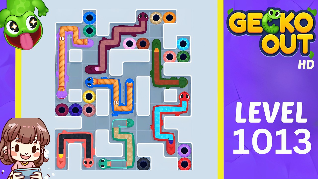 Gecko Out Level 1013 Solution Walkthrough