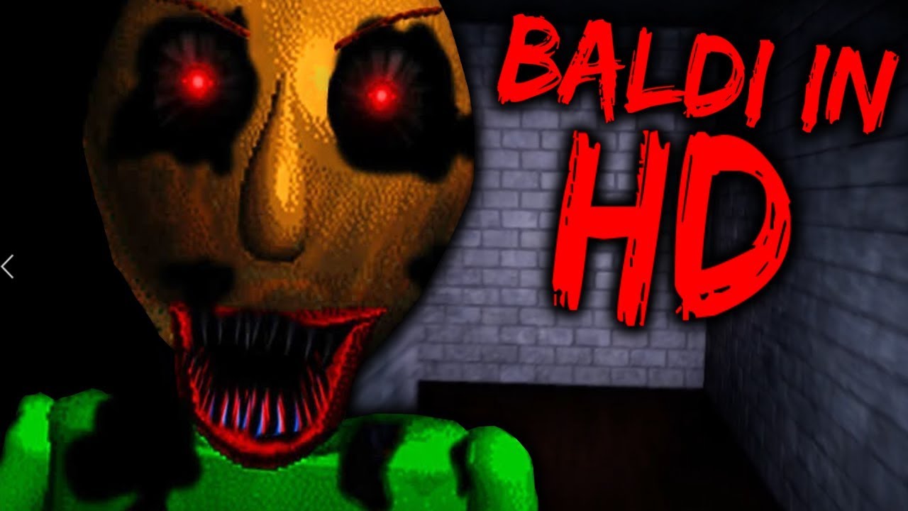 BALDI IN 3D HD! ENDING - BALDI'S BASICS UNREAL 4 REMAKE