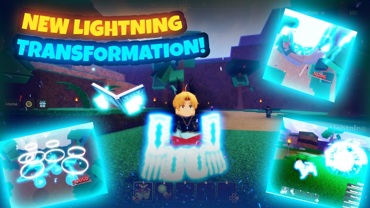 Luck's Lightning Magic Transformation FULL SHOWCASE! (Grimoires Legacy Roblox)