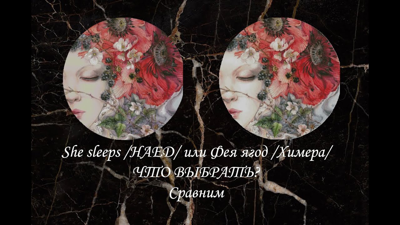 #60. Она спит /Хаед/ или Фея ягод /Химера/ ЧТО ВЫБРАТЬ? Сравнение схем для вышивки