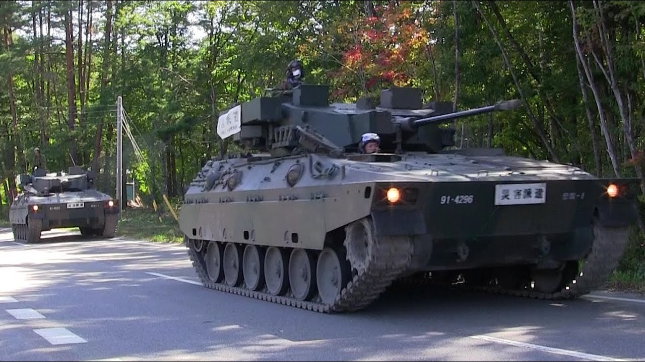 災害派遣!!長野御嶽山噴火現場入山!!自衛隊 89式装甲戦闘車 73式装甲車 Type-89 armored combat vehicle Mount Ontake Eruption