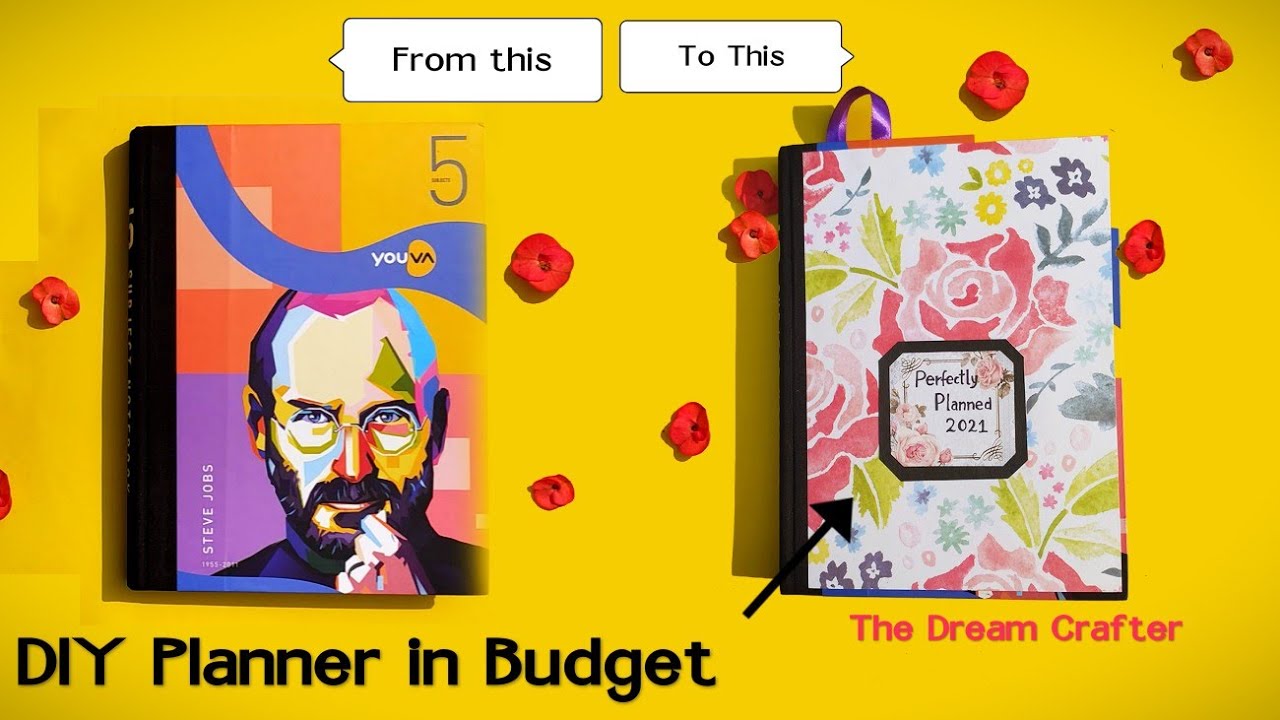 DIY PLANNER in Budget, Customized Year Planner 2021 by The Dream Crafter, Happy new Year 2021