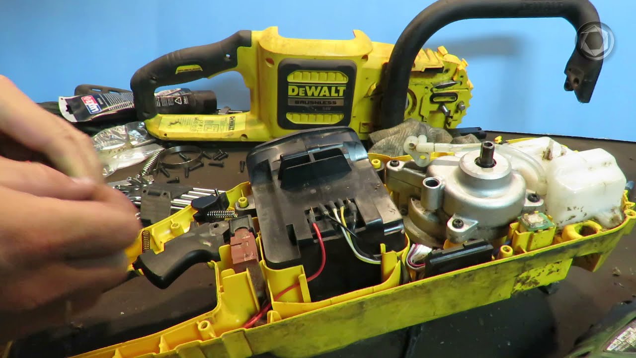 Электропила DeWALT. Что сломалось? Разбираю аккумуляторную пилу.
