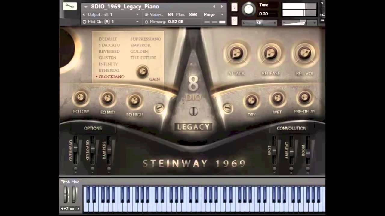 8Dio 1969 Steinway Legacy Grand Piano