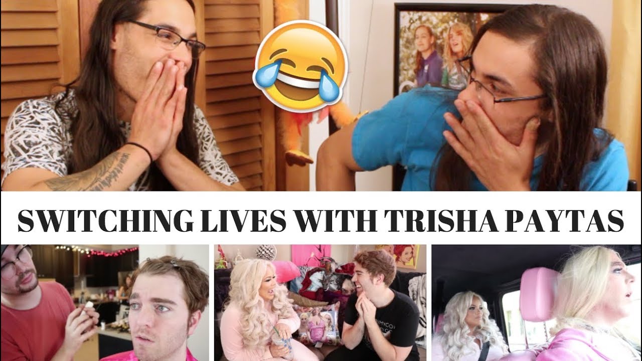 SWITCHING LIVES WITH TRISH PAYTAS I OUR REACTION! // TWIN WORLD