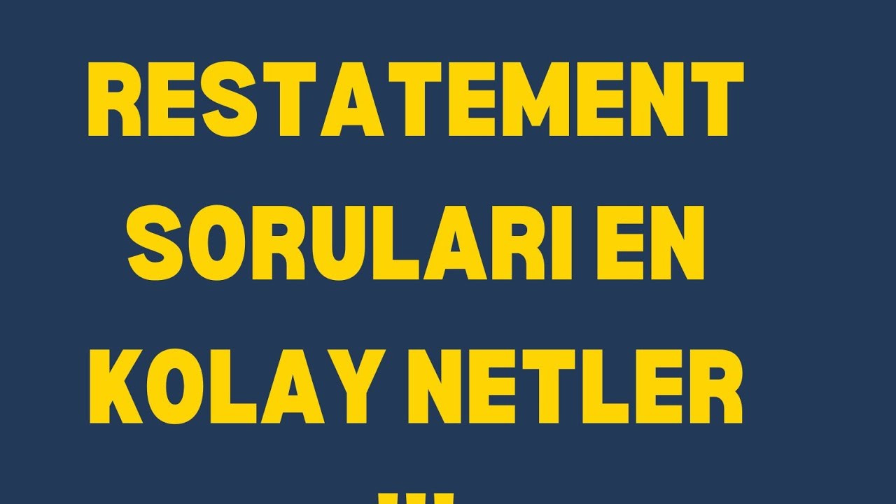 RESTATEMENT SORULARI NASIL ÇÖZÜLMELİ?  #ydt #ykstavsiye #yds2026 #yökdil #english #lgsingilizce #lgs