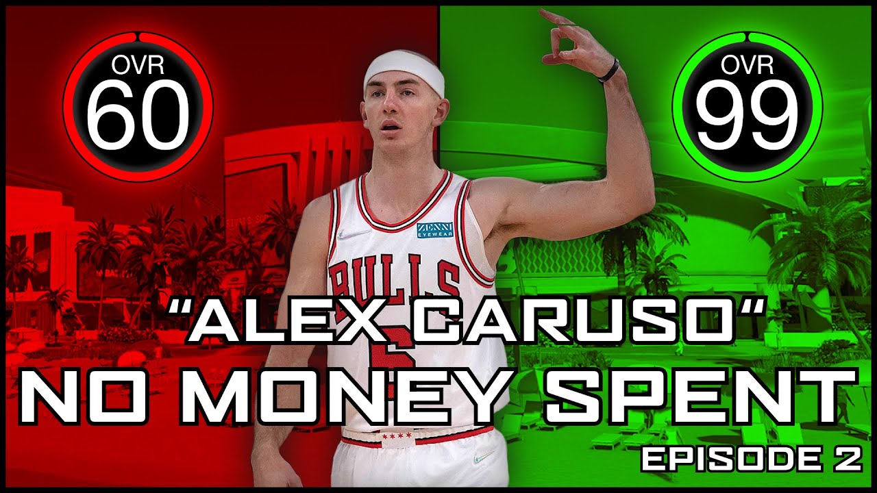 Alex Caruso Lockdown 60 to 99 OVR No Money Spent PRO AM ONLY in NBA 2k24 Episode 2