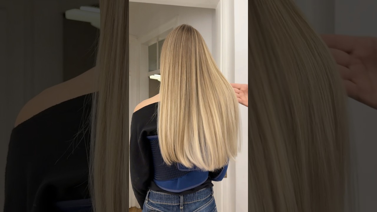 Buttercream Blonde 🤍 AirTouch Highlights #fryzjer #airtouch #blondehair #hairtok #hairstyle