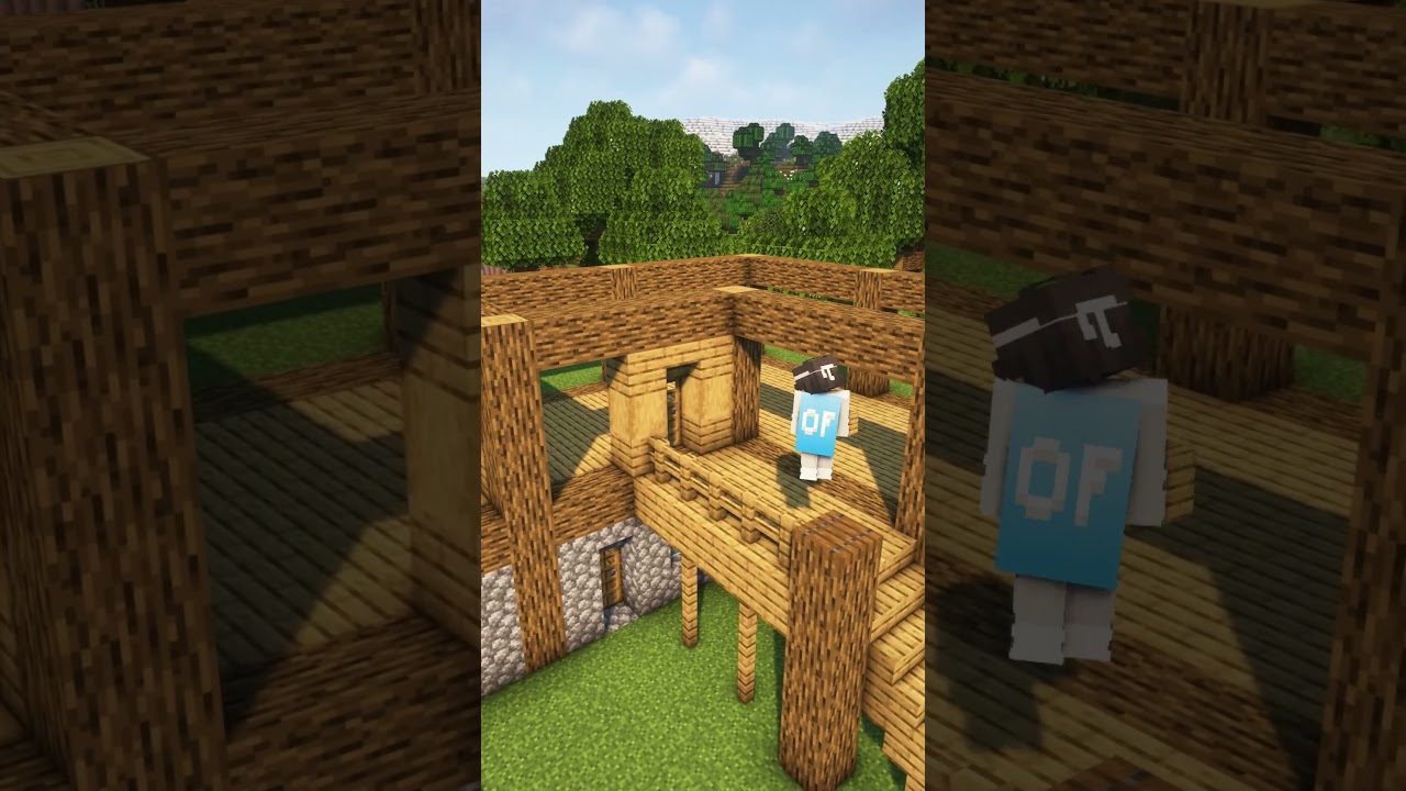 Minecraft Starter Survival House🏠 #minecraft