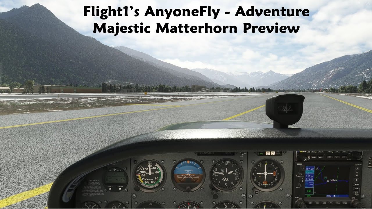 AnyoneFly от Flight1 &mdash; начало приключения Majestic Matterhorn